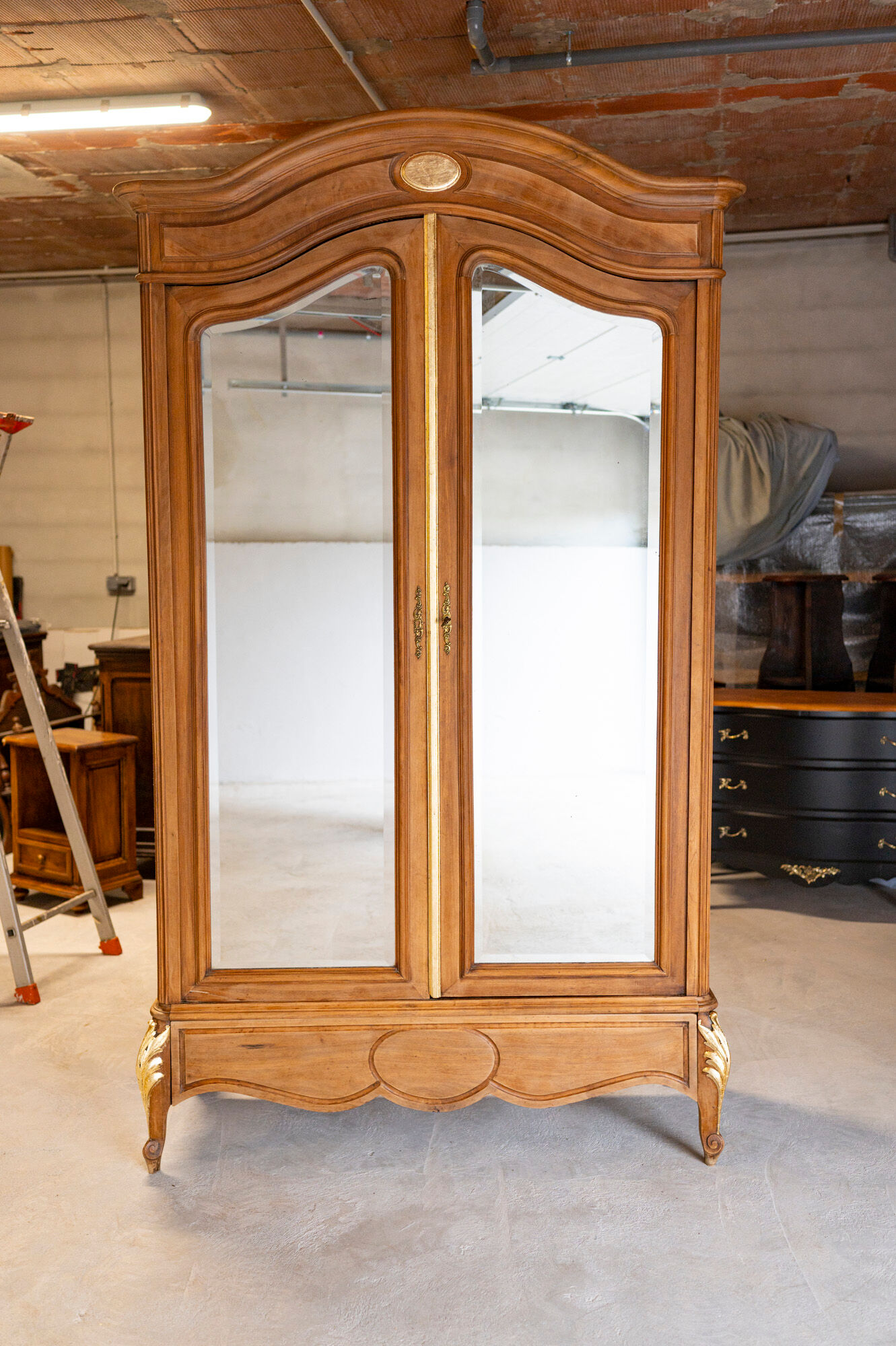 Large antique wardrobe