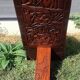 Old African wooden carved talking chair.