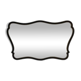Grand miroir horizontal ancien bois naturel mouluré
