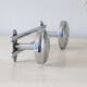 Chrome aluminum coat rack, vintage