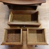 Wall dressing table with drawers