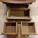 Wall dressing table with drawers