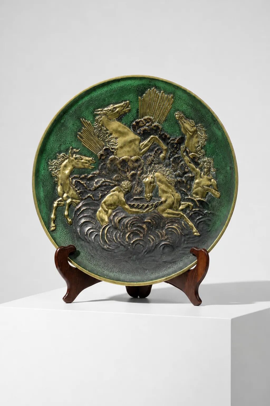 Large bronze bowl "Horses of Apollo" — Max Le Verrier - 1930s