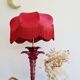 Antique red palm tree lamp, Italian design, 70s