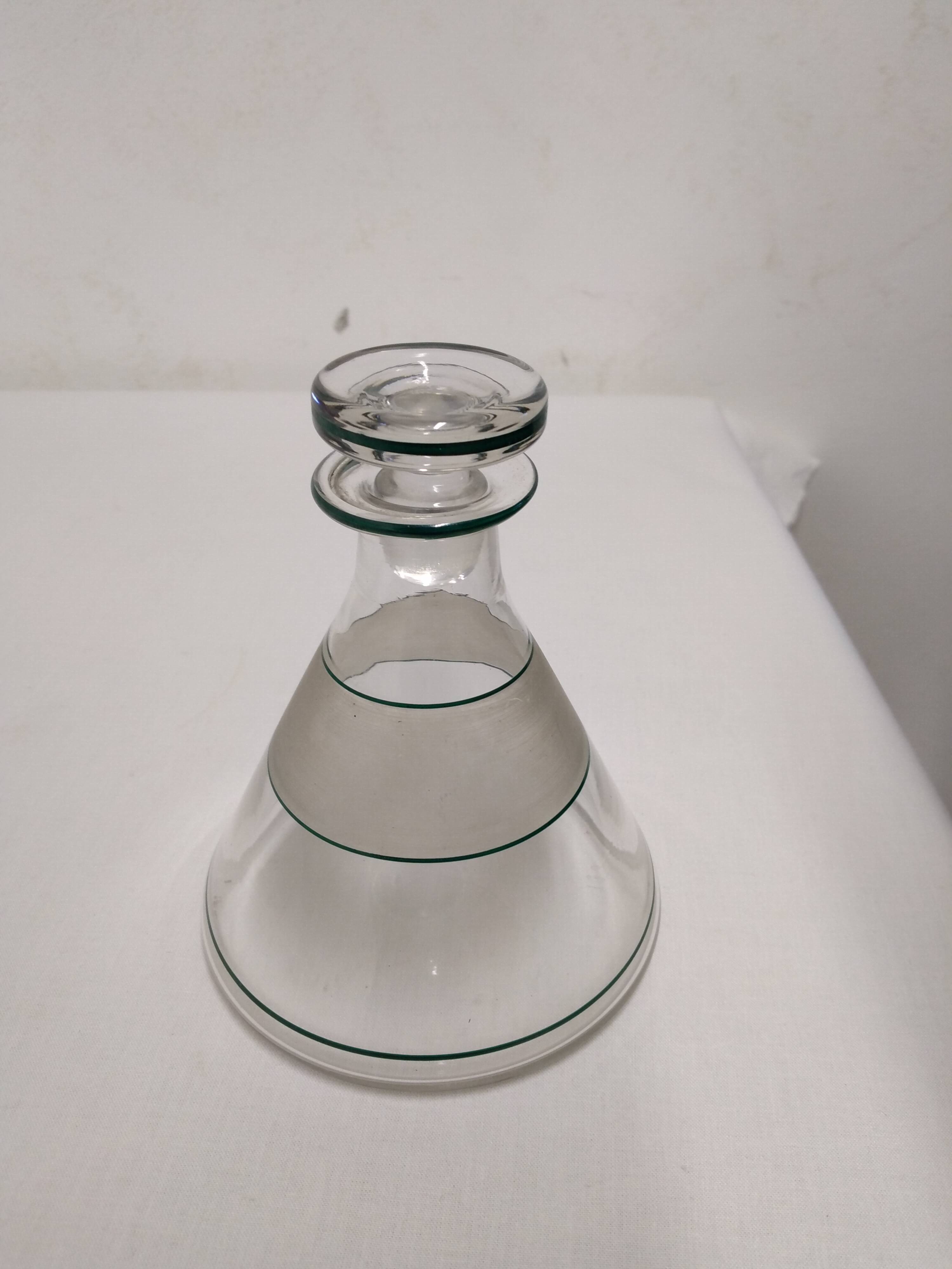 Old conical carafe/liquor carafe