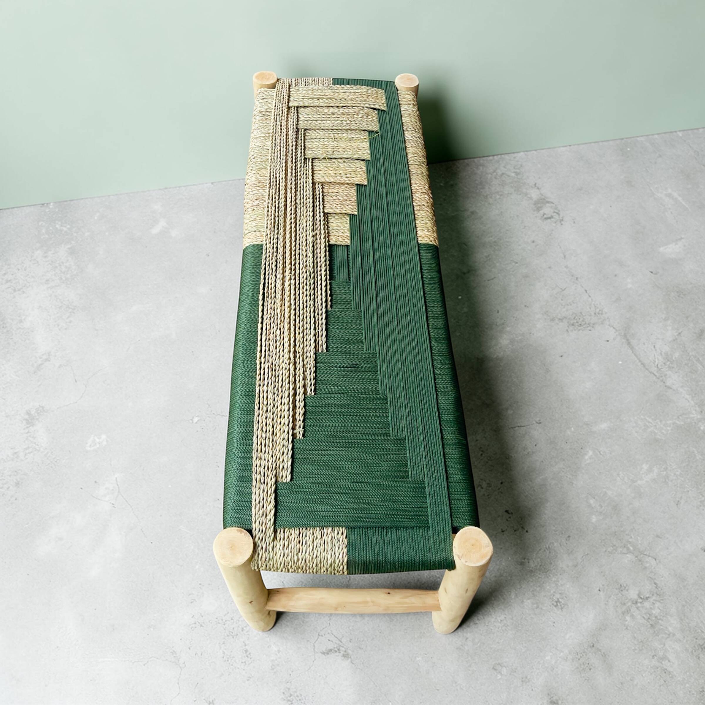 Moroccan rope bench