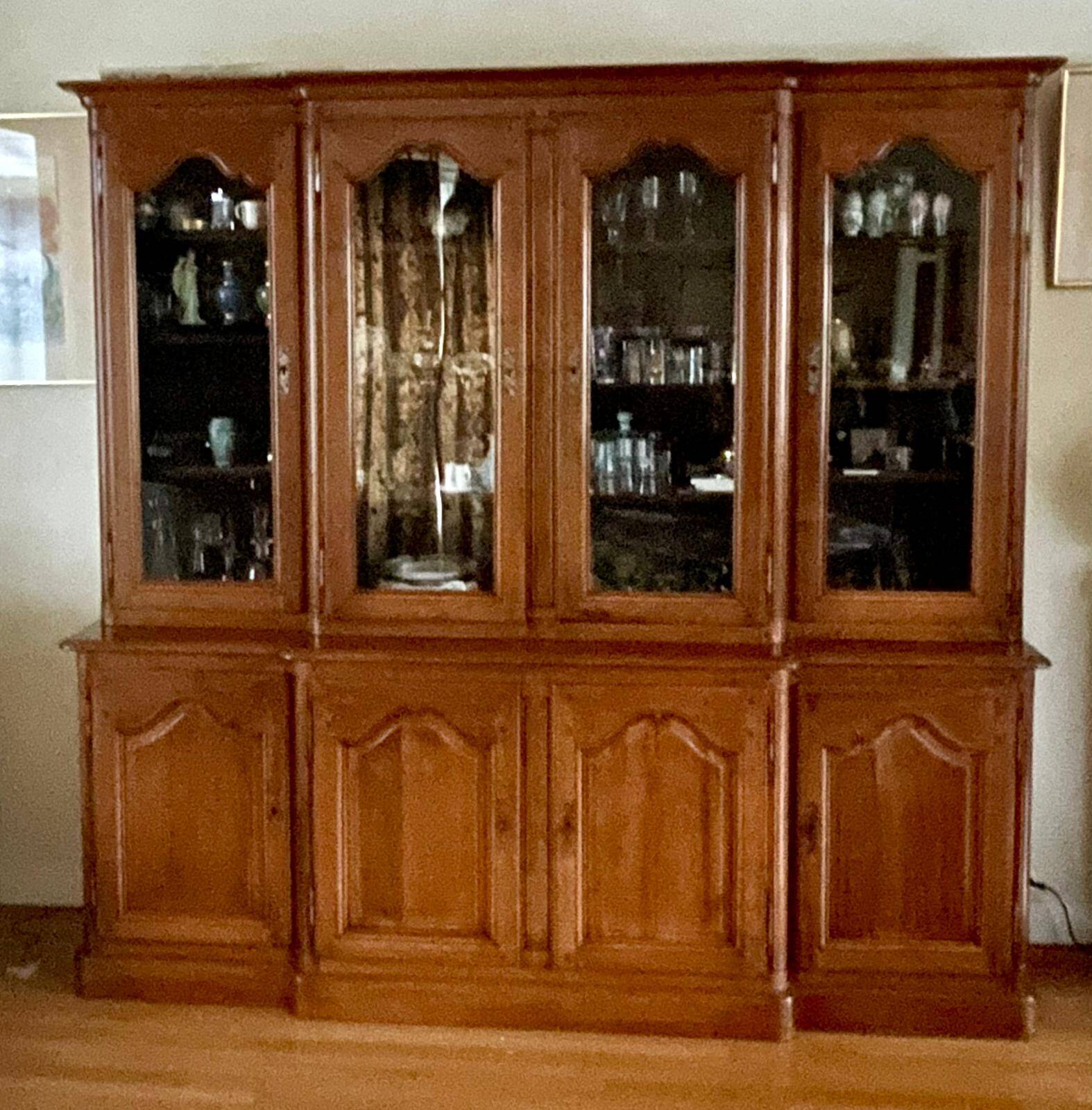 Roche Bobois Cherry Wood Display Cabinet