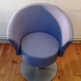 Fabric tulip armchair