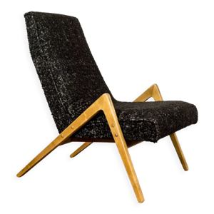 Fauteuil mid-century - noir