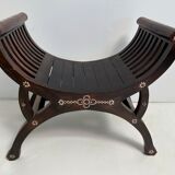 Vintage exotic curule seat