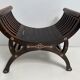 Vintage exotic curule seat