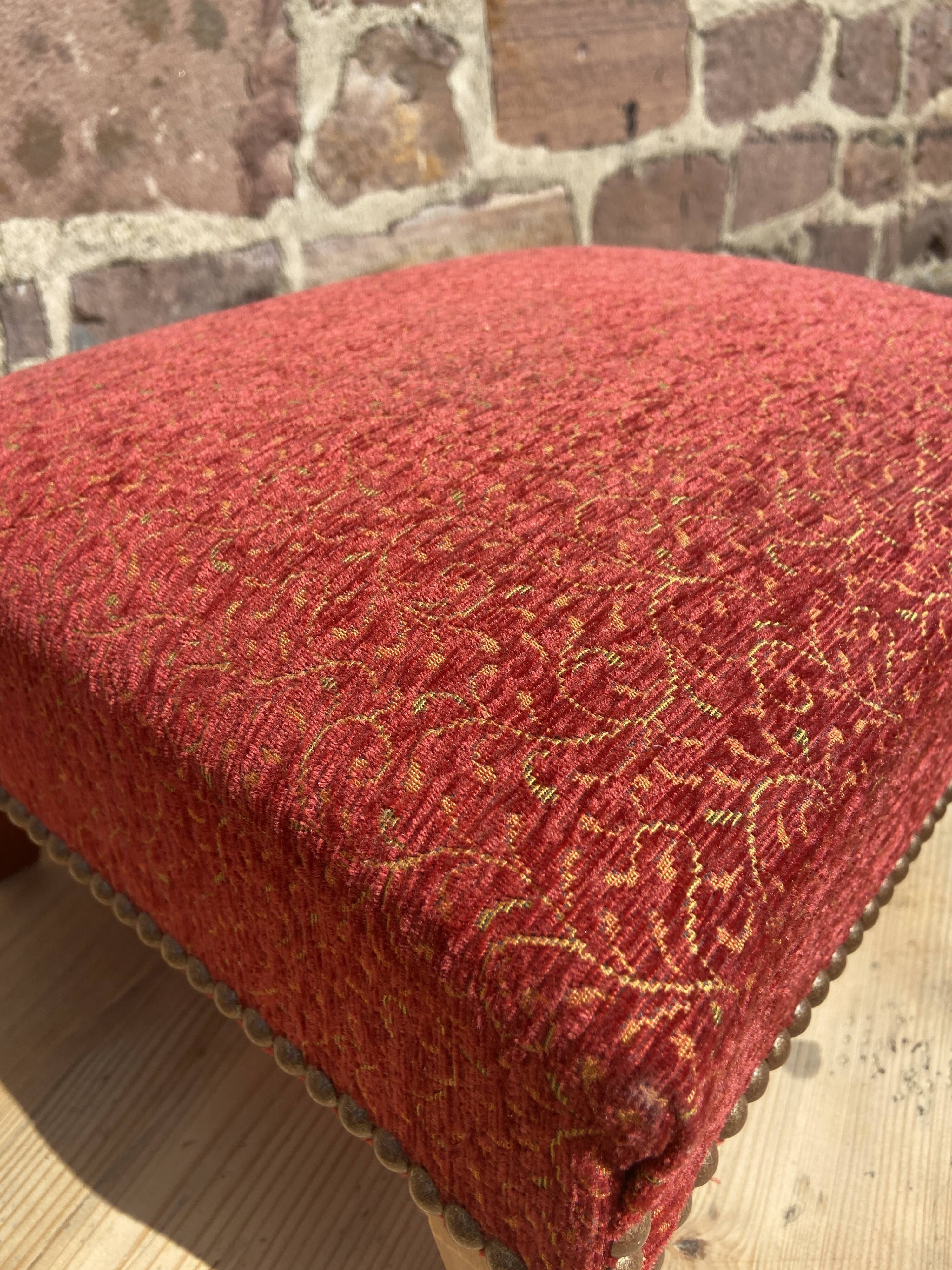 Footrest ottoman old Louis XVI 1950