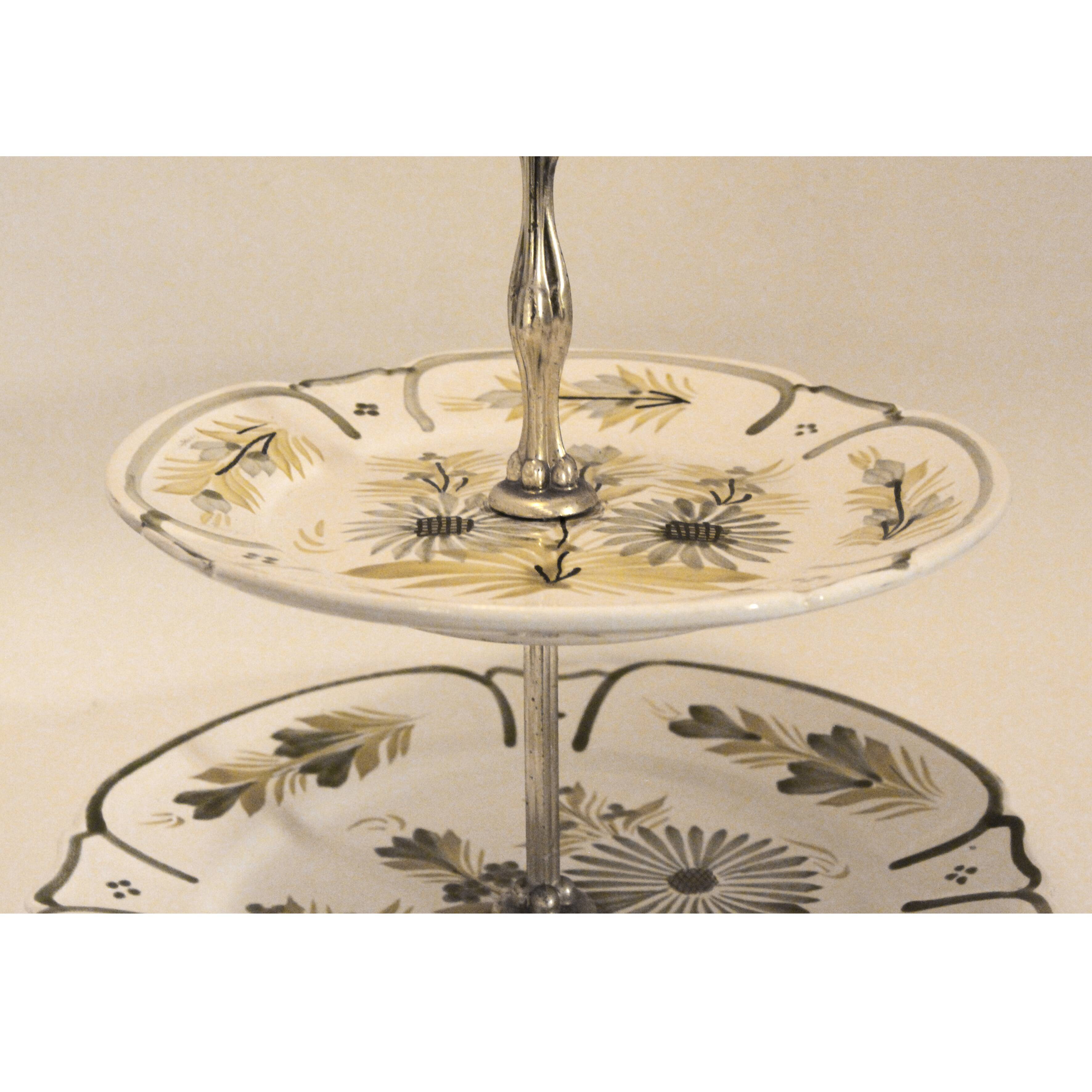 Two floors tray Henriot Quimper
