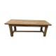Rectangular table in raw oak