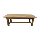Table rectangulaire en chêne brut