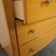 Mid-Century hoge gebogen ladekast met 6 lades