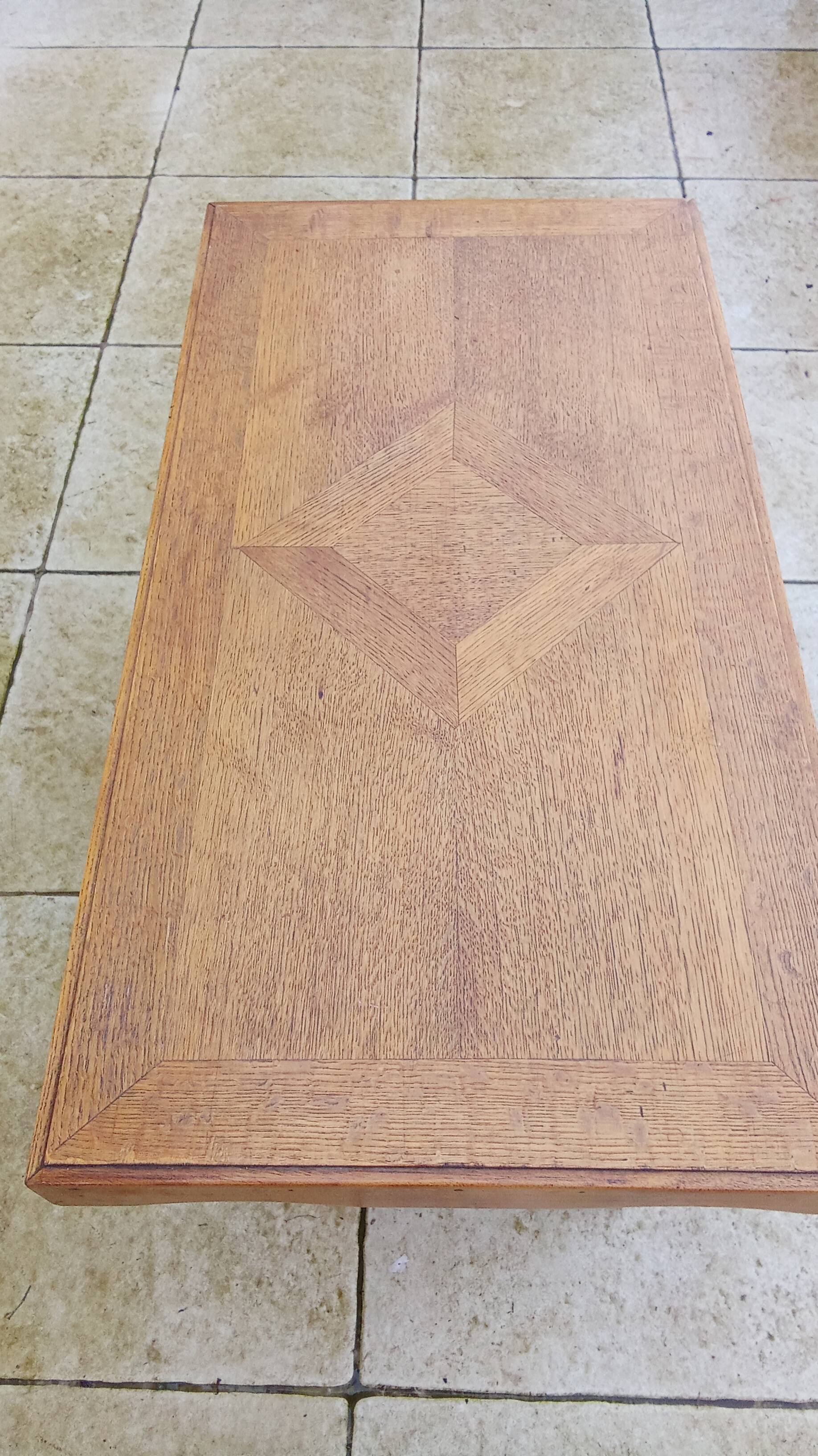 Vintage mountain chalet coffee table