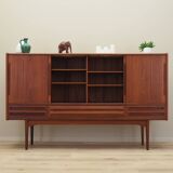 Teak highboard, Danish design, 1960s, production: Denmark