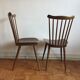 Set de 6 chaises Baumann Menuet en hêtre, pieds compas