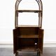 Bookcase in bamboo and caning