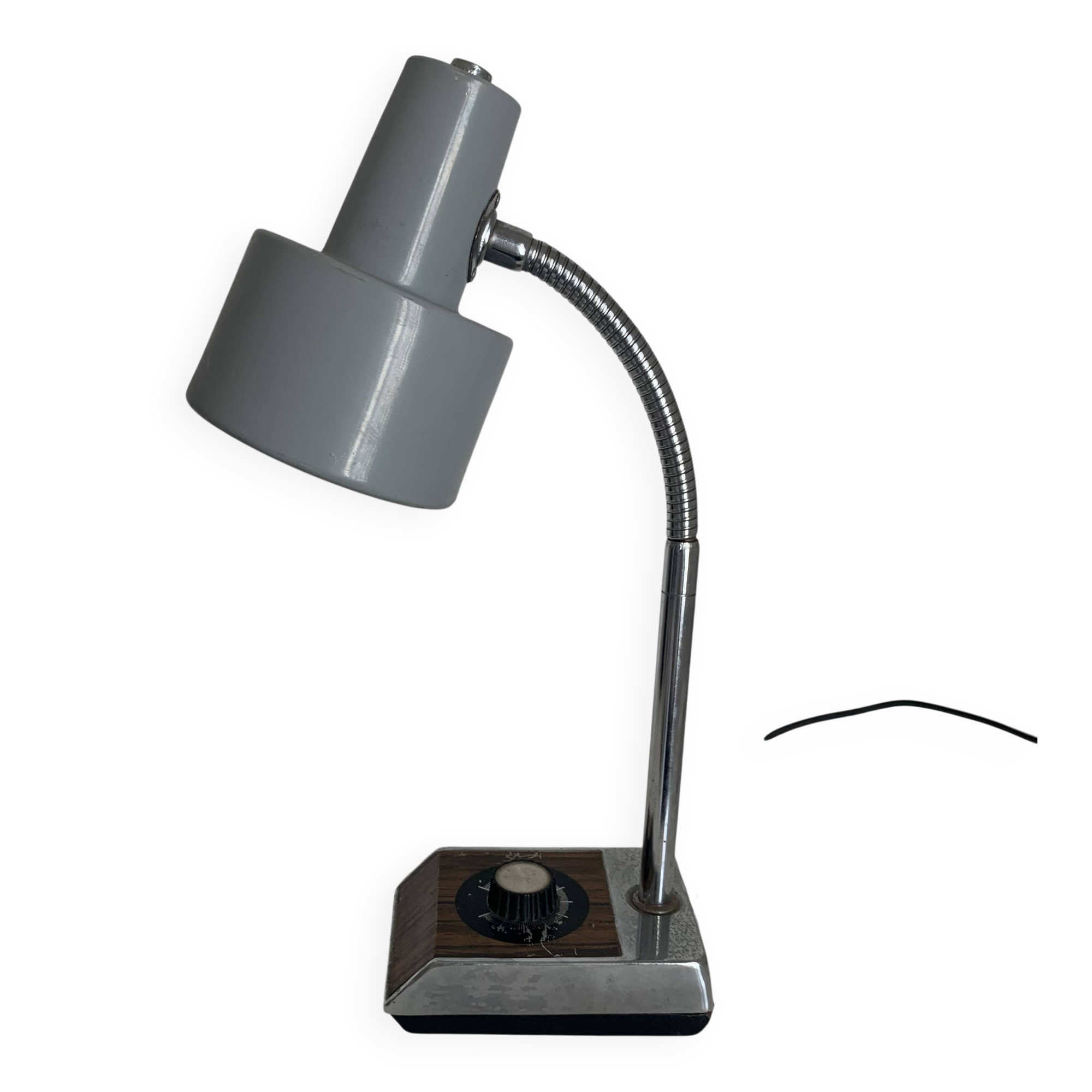 Vintage 1970 desk bedside lamp with dimmer Chiely engineer child - 40 cm