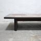 Vintage wood and ceramic coffee table