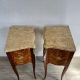 Louis XV style bedside tables