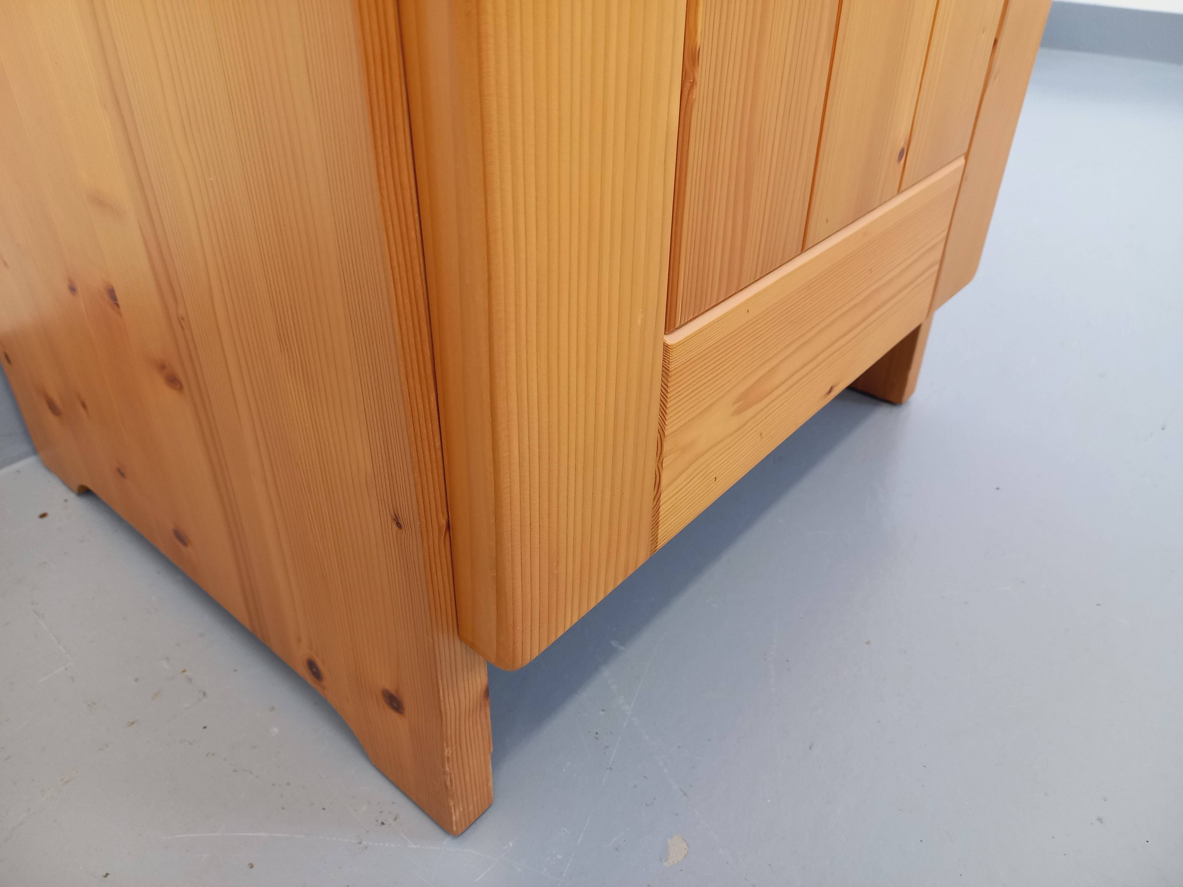 selected by Charlotte Perriand Les Arcs vintage pine storage unit from the 60s and 70s