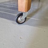 Old vintage pine serving trolley