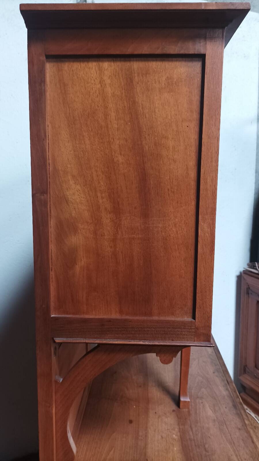 Art Nouveau Art Deco buffet in blonde walnut