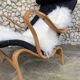Pernilla armchair in black canvas by Bruno Mathsson, Dux, Sweden 1970