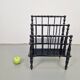 Antique Wooden Bobbin Canterbury Magazine Rack, 1890