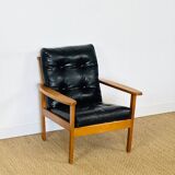 Scandinavian armchair in teak 1960
