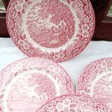 12 English dessert plates