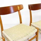 Four Vintage 1950s CH-23 Chairs by Hans Wegner