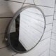 60cm Brushed Aluminum Round Mirror from the 60s