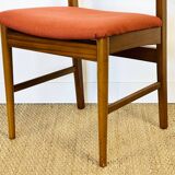 4 Scandinavian teak chairs 1960