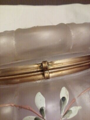 Candy box enamelled glass