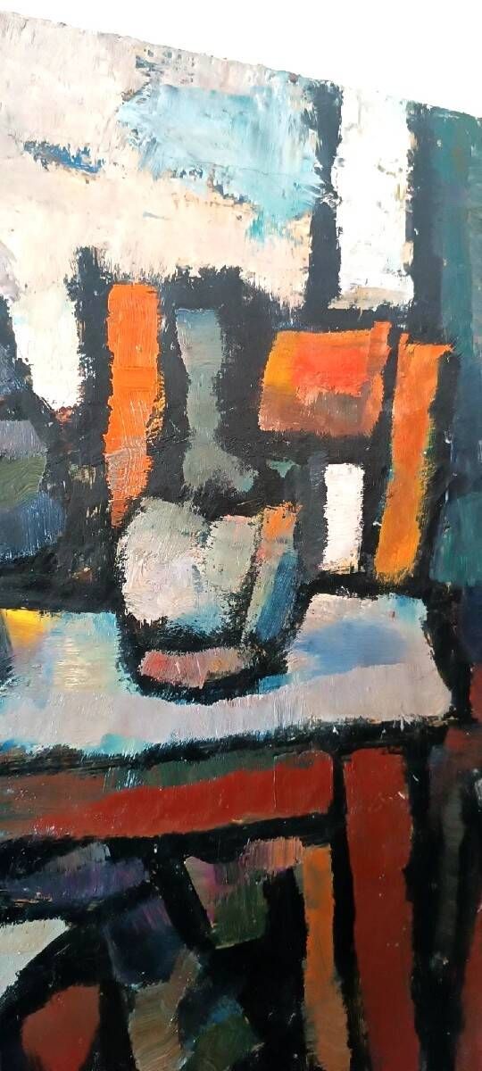 Oil on canvas by Ferruccio Ferri - 1930s - "Sleeping Men" from the Syracus period