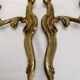 Wall light pair solid bronze Registered Model candle holder