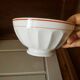 Earthenware ribbed bowl