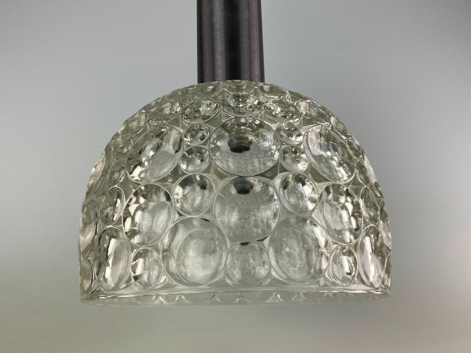 60s 70s lamp light hanging lamp glass ceiling lamp Space Age Design 60s