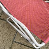 Bahama duo of deck chairs – EMU – Folding – Red and white