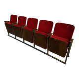 Vintage theater bench