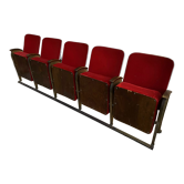 Vintage theater bench