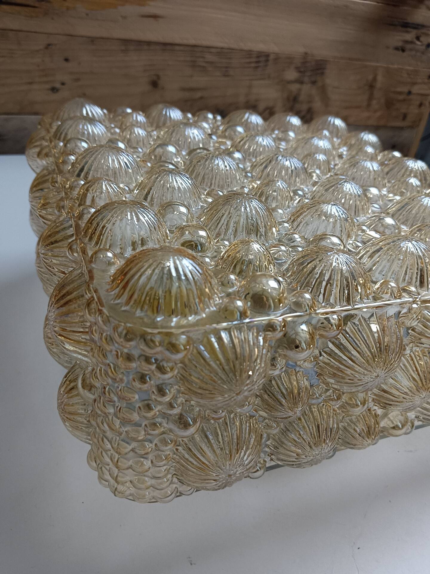 Luminaire verre et support à électrifier