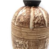 Louis Auguste Dage, Art Deco unique ceramic vase, France 1930