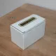 Pair of small silver candle holders with beaded borders – With Boursault box – H 7 cm
