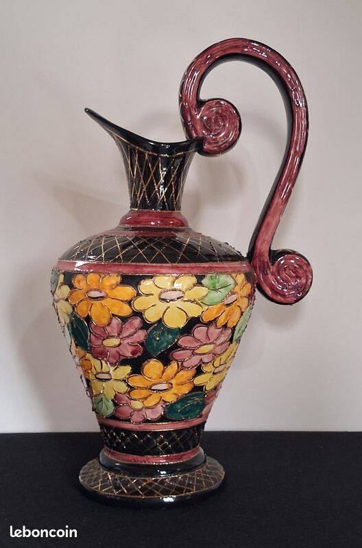 Large jug workshop Fase Vallauris decor Monaco