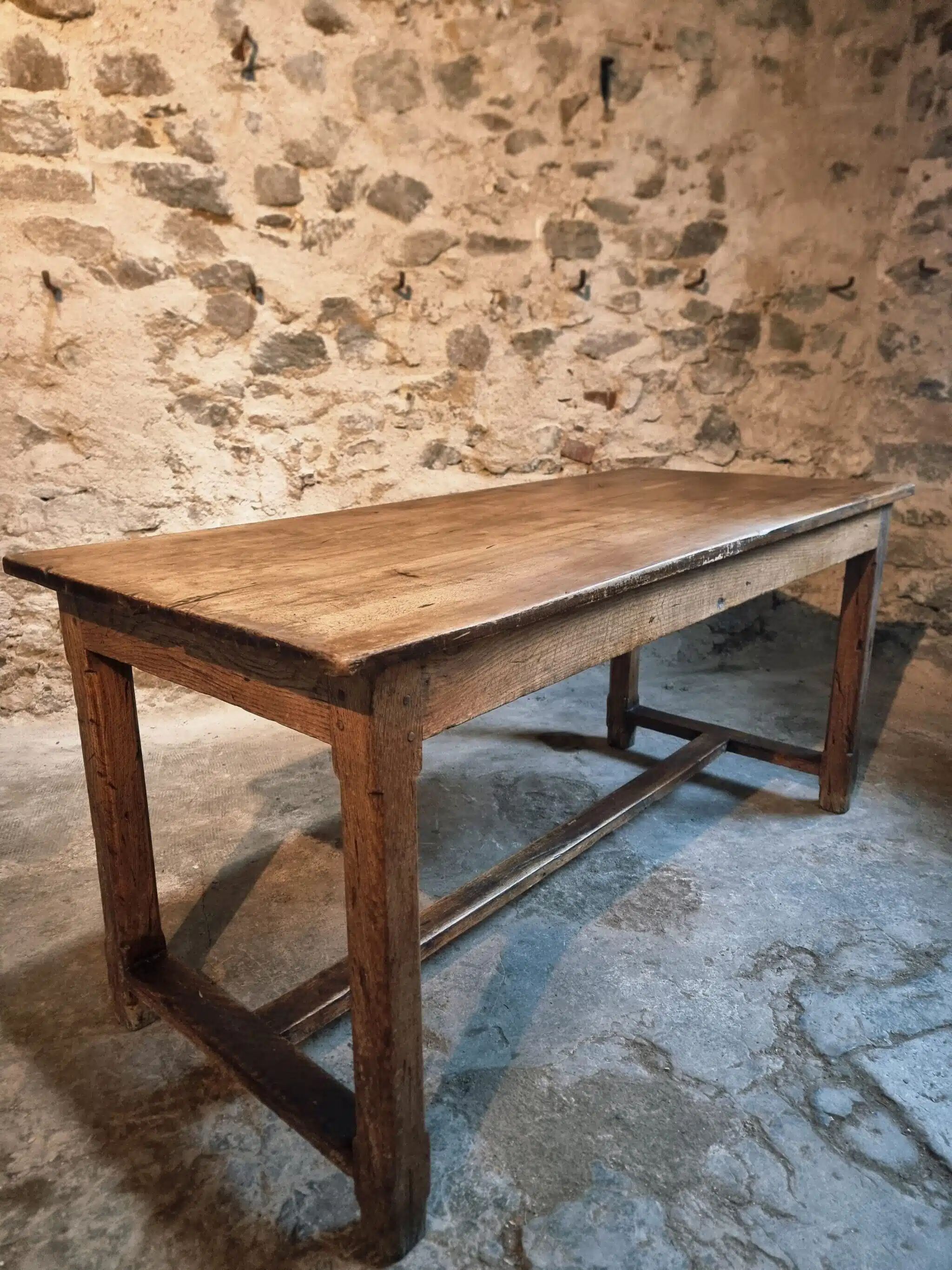 Antique French dining table, 18th century